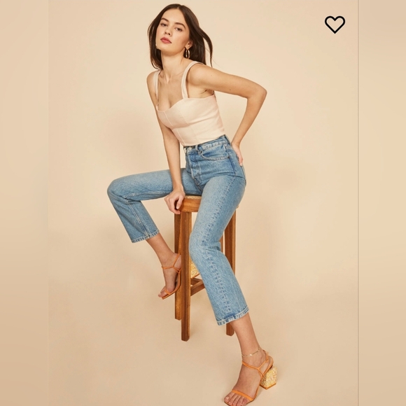 Reformation Garten Top, Cream, Size 6 - Picture 2 of 7